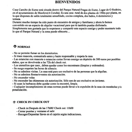 Casa rural Casa Camiño Do Eume A Coruña